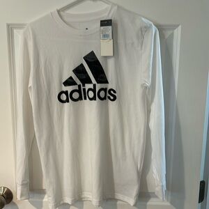 Adidas Long Sleeve Logo T-Shirt, Boys M, NWT